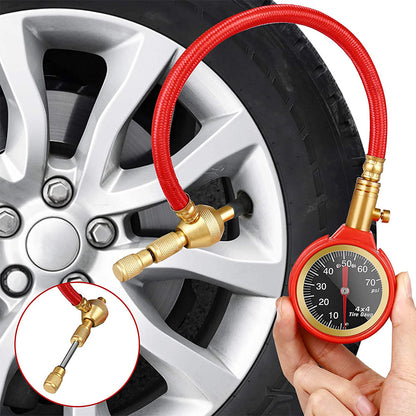 X-BULL Tyre Deflators tyre Automatic 4WD Pressure Gauge 4 Brass Deflator