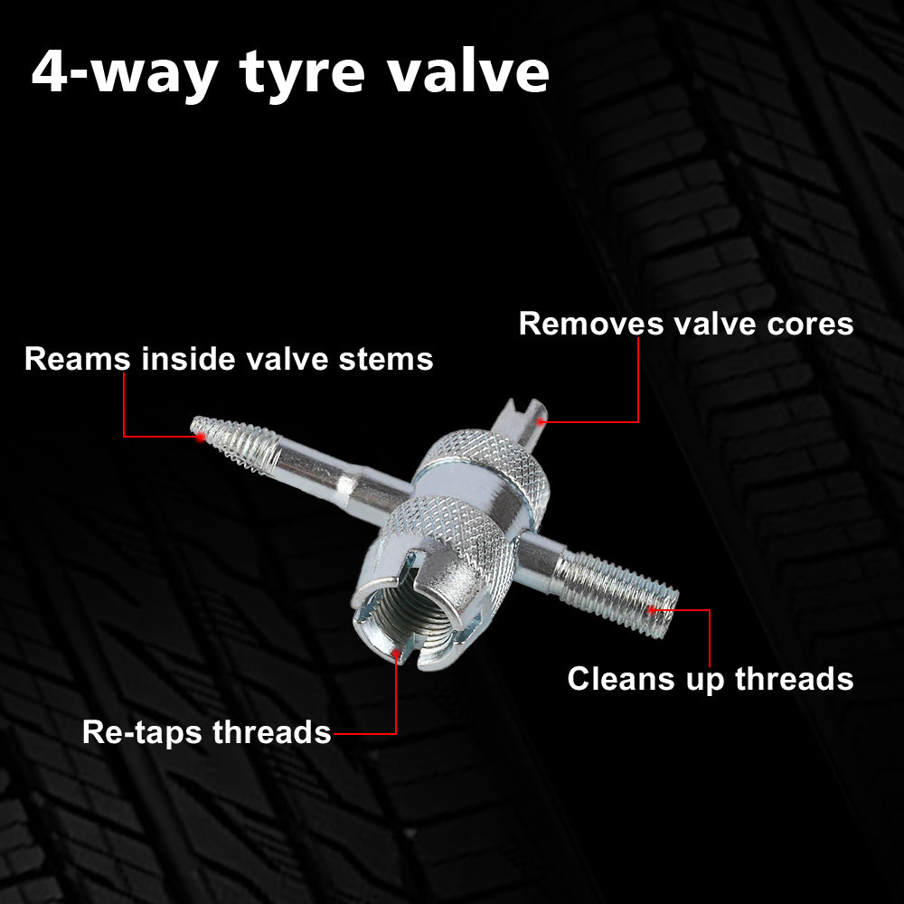 X-BULL Tyre Deflators tyre Automatic 4WD Pressure Gauge 4 Brass Deflator