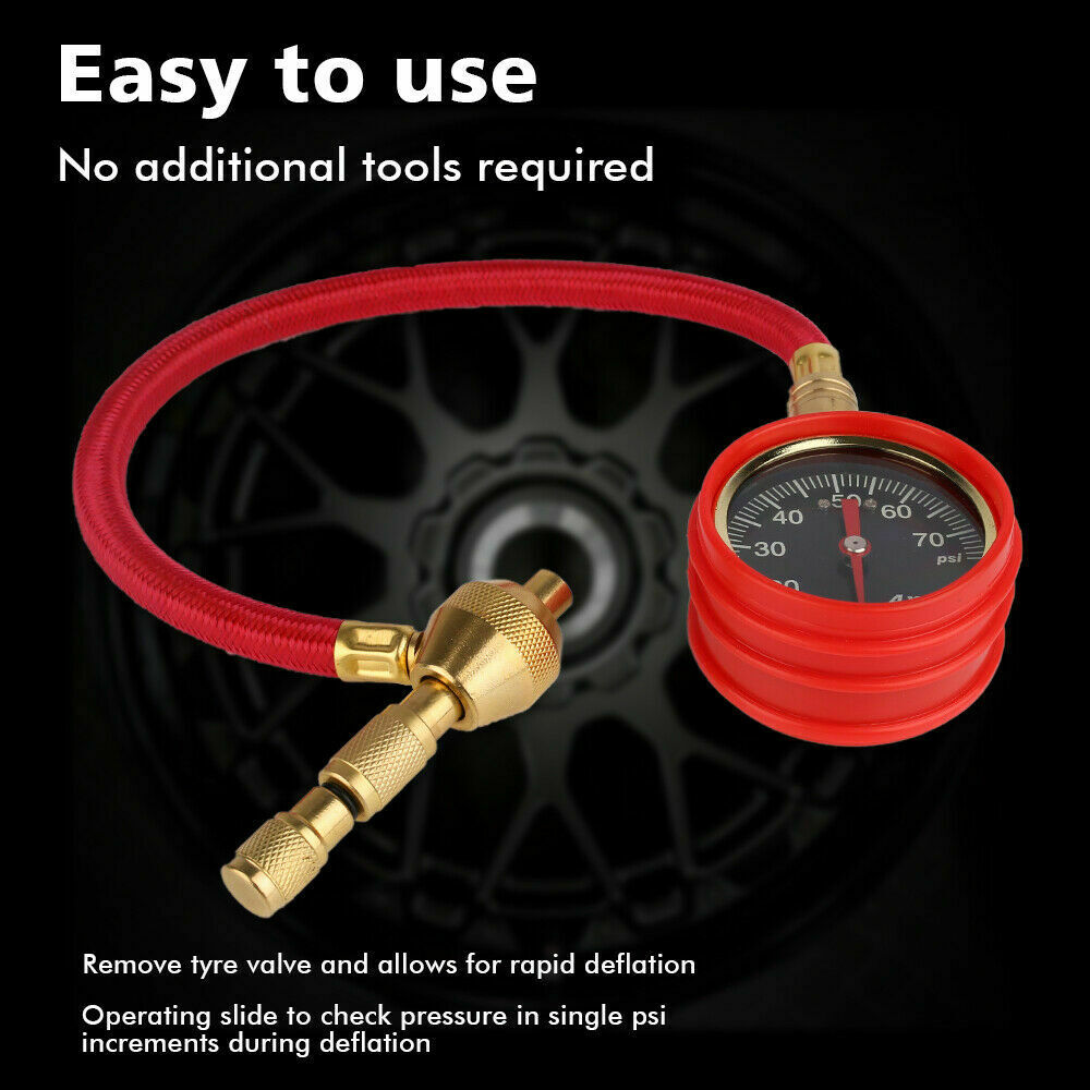 X-BULL Tyre Deflator tyre Air Deflators Rapid With Pressure Gauge Valve Tool 4WD
