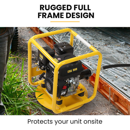 BAUMR-AG 6.5HP Full Frame Concrete Vibrator Drive Unit, and 6M x 60mm Vibrating Shaft Combo