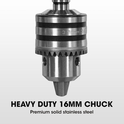 Baumr-AG 600W 12" Pedestal Floor Drill Press, 16 Speeds, 16mm