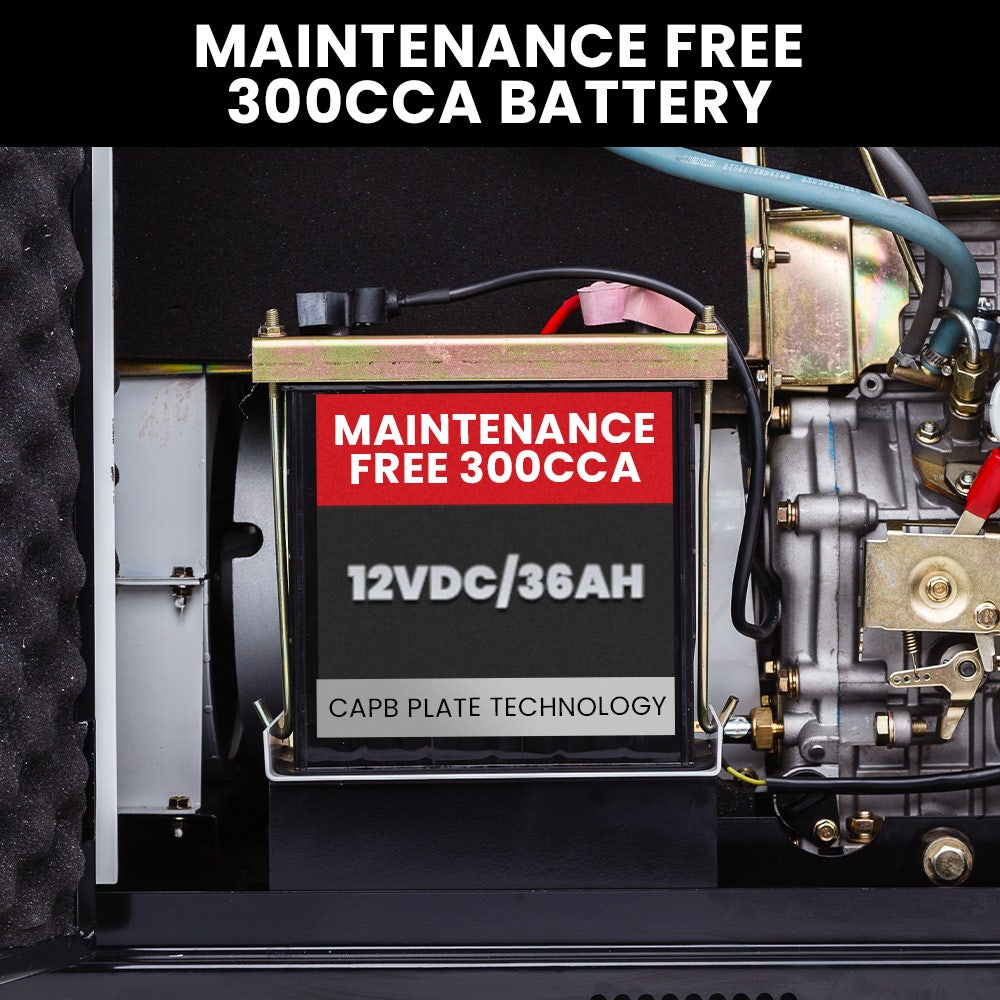 GENPOWER 8.4kW Peak 6kW Rated Commercial Diesel Generator, Electric Key