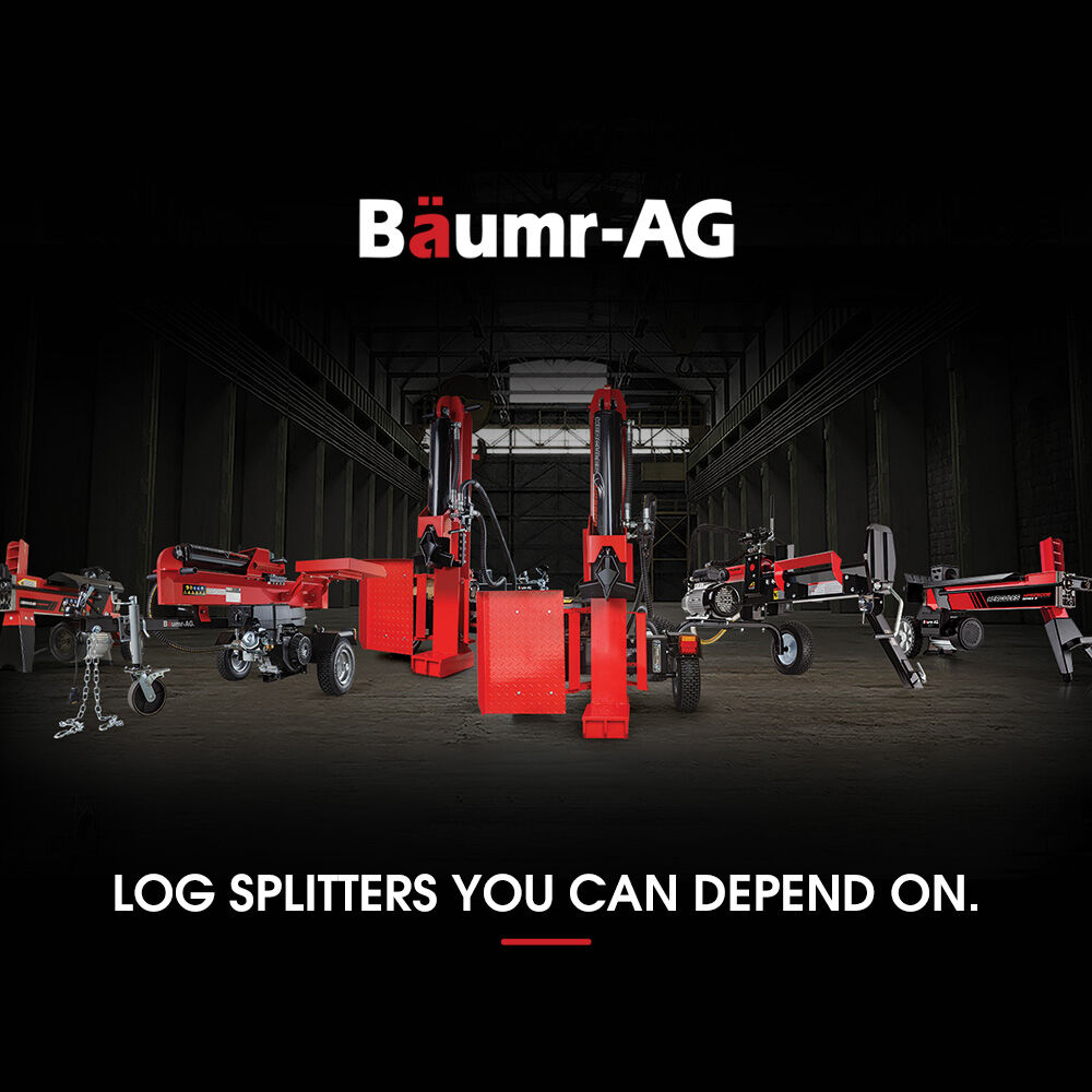 BAUMR-AG 20 Tonne Petrol Hydraulic Wood Log Splitter, Horizontal and Vertical Logsplitter - HPS500