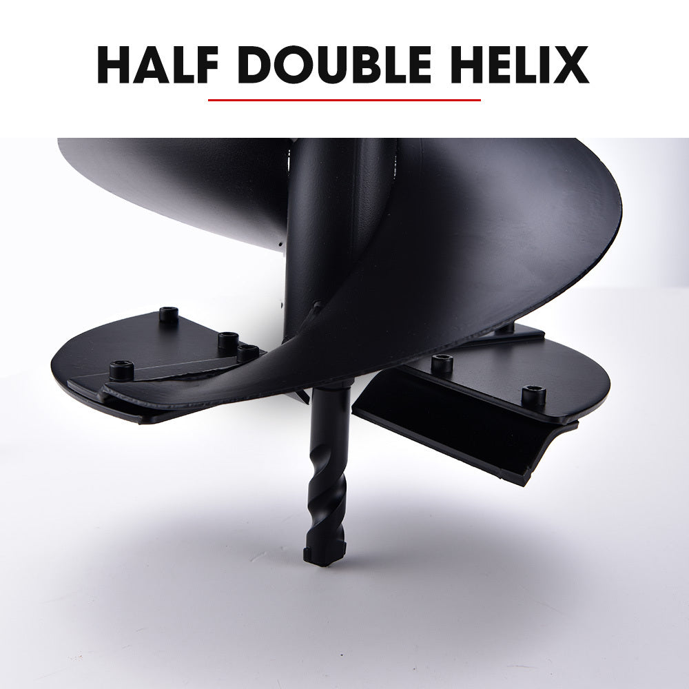 BAUMR-AG 250mm x 760mm Half Double Helix Auger Post Hole Digger Boring Bit, Carbon Steel