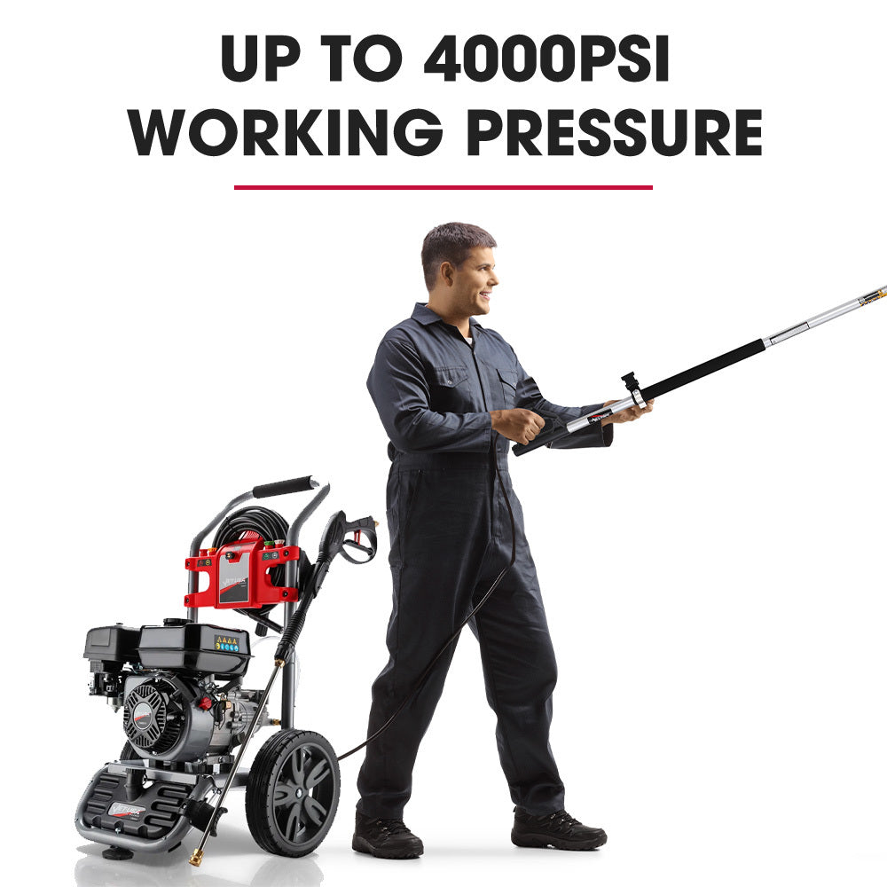 Jet-USA 4000PSI 5.5M Long Telescopic Universal Pressure Washer Cleaner Pole