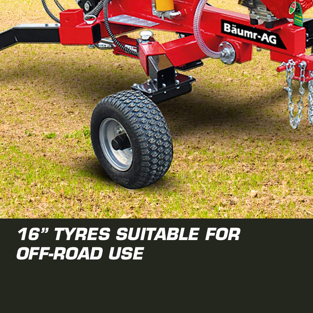 Baumr-AG 9HP Backhoe - Petrol Excavator 4-Stroke Hydraulic Bucket Towable