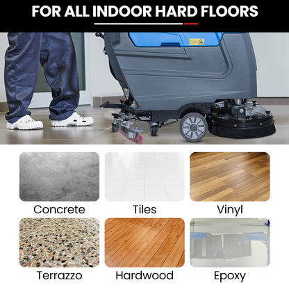 Auch FSP26 Self-Propelled Floor Scrubber & Dryer, 720mm, Battery Powered, Walk Behind, Multi-purpose Commercial Grade Machine