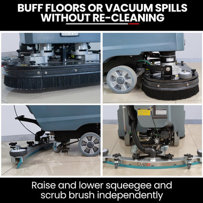 Auch FSP26 Self-Propelled Floor Scrubber & Dryer, 720mm, Battery Powered, Walk Behind, Multi-purpose Commercial Grade Machine