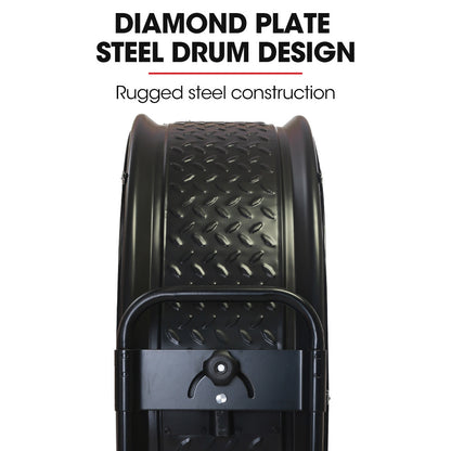 BAUMR-AG 42" 1067mm 660W Industrial Mobile Floor Drum Fan, Belt Drive, Tilting, Large, Commercial, Heavy-duty Frame, EESS Certified