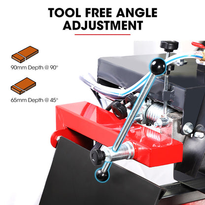 BAUMR-AG 2000W 350mm 14" Brick & Masonry Table Saw, Electric Tile Concrete Cutting, with Stand