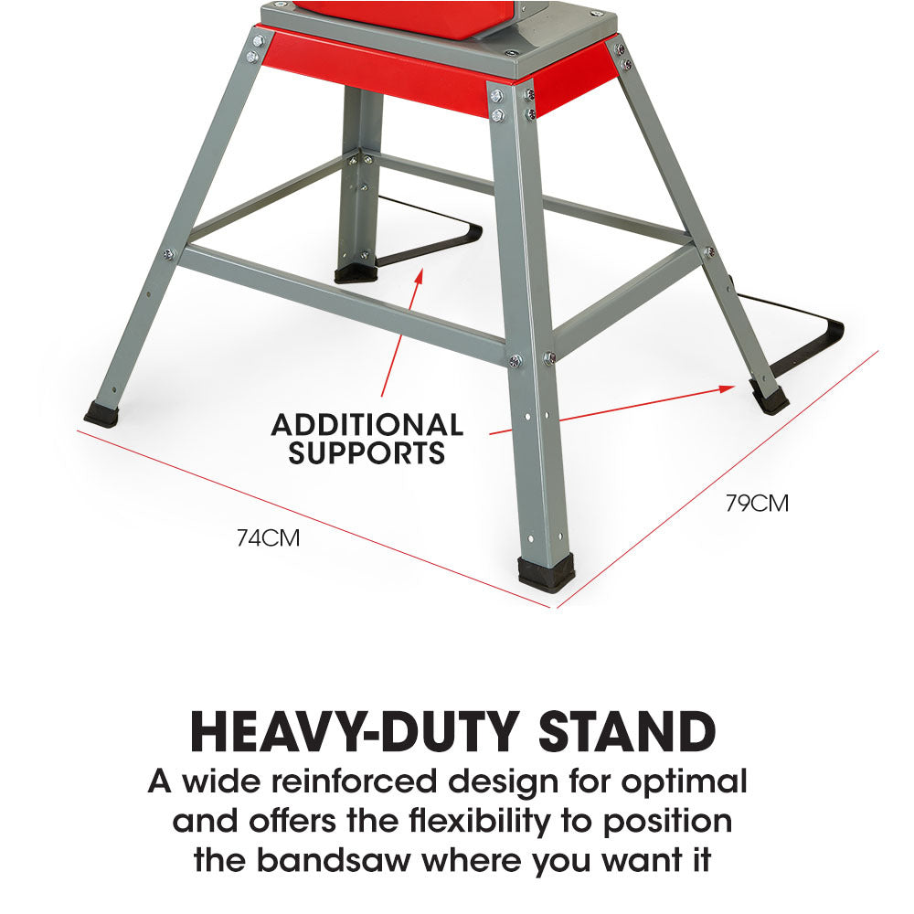 Baumr-AG 500W 115mm Wood Bandsaw Portable Benchtop Band Saw Cutting Machine with Stand