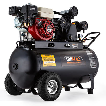 UNIMAC 8HP Air Compressor 115PSI 120L Petrol Powered Industrial Air