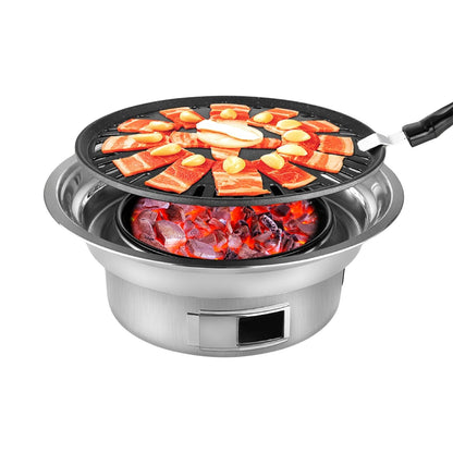 KILIROO Camping Charcoal BBQ Grill – Silver
