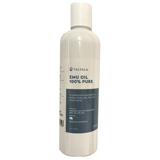 250ml Emu Oil 100% Pure - For Skin Hair Face Eczema Scar Muscle Aches Wrinkles