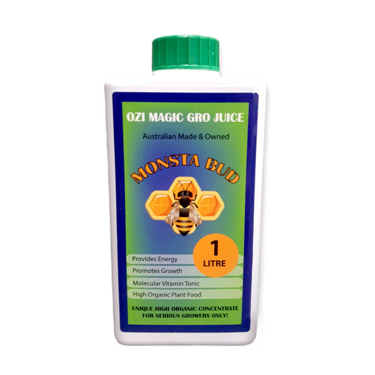 1L Monsta Bud Juice - Organic Short Day Flowering Plants Nutrient Ozi Magic Gro
