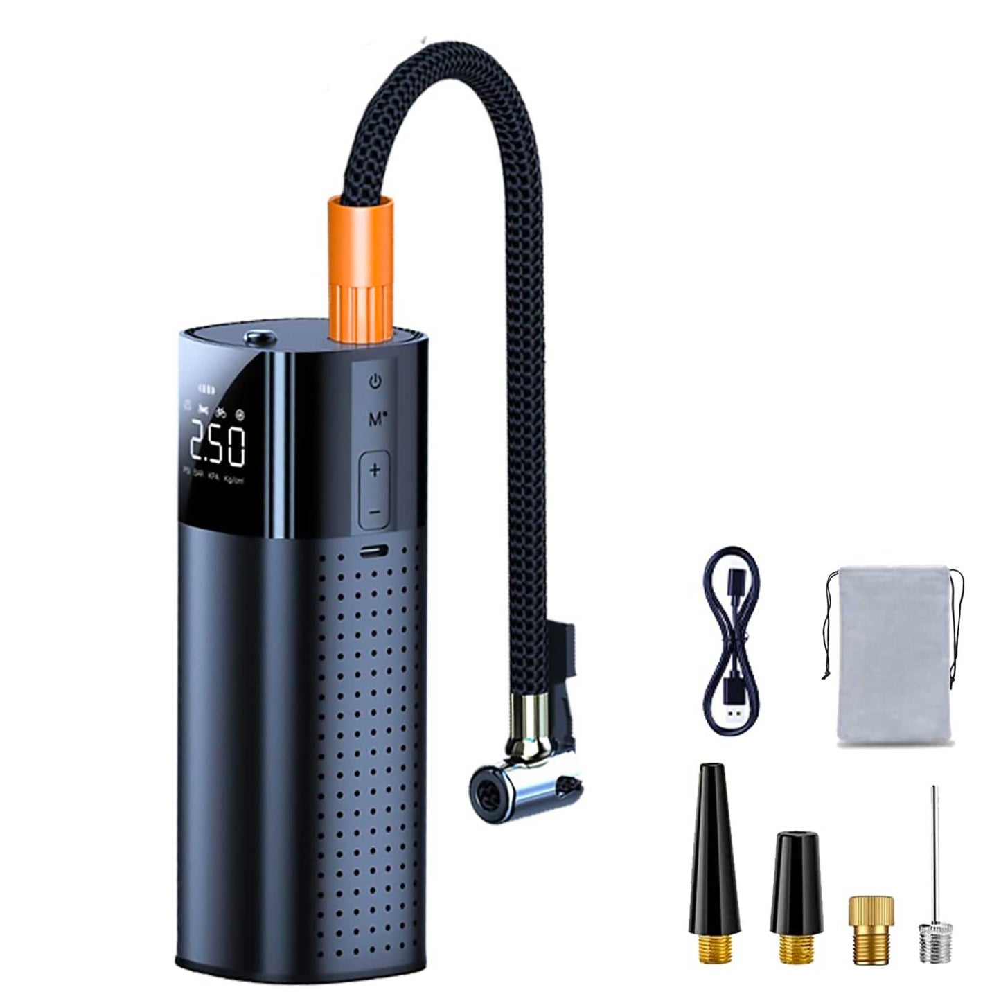 Portable Tyre Inflator - Rechargeable Car Bike tyre Air Pump Compressor