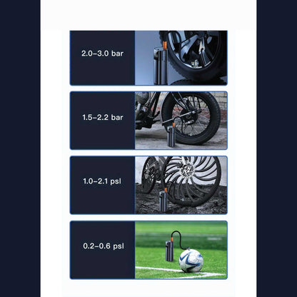 Portable Tyre Inflator - Rechargeable Car Bike tyre Air Pump Compressor