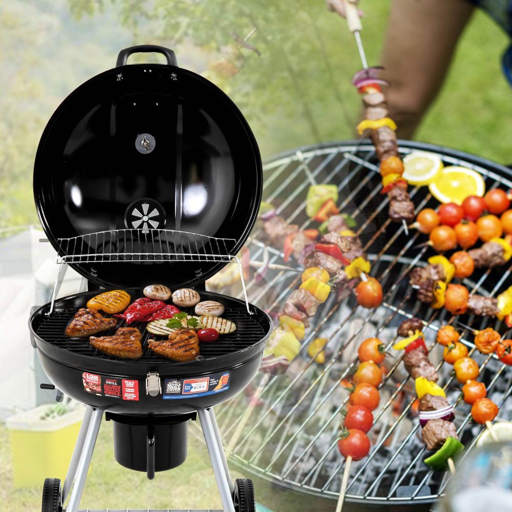 Portable Charcoal BBQ Smoker Roaster