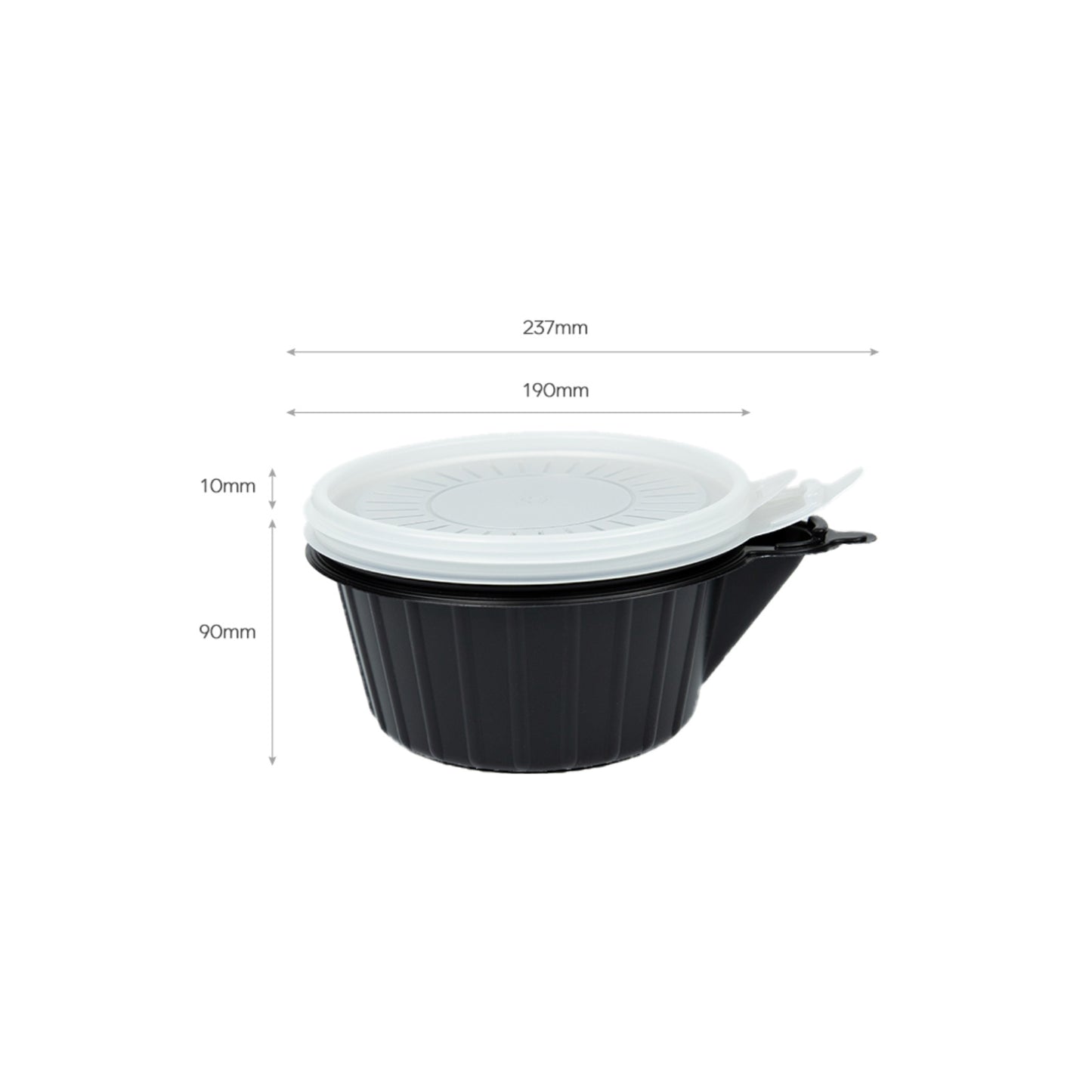 60 Pack Dalat Heating Lunch Box Container 23cm Round