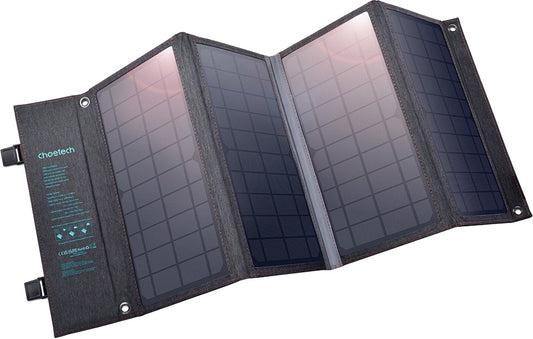 Choetech SC006 Solar Panel Portable Charger 40W 18V USB C Solar Panels Charger with USB C PD 30W