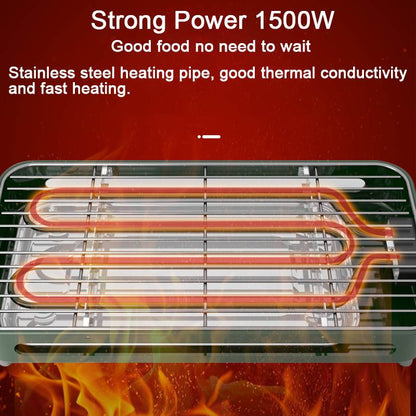 1500W Portable Smokeless Grill & Griddle