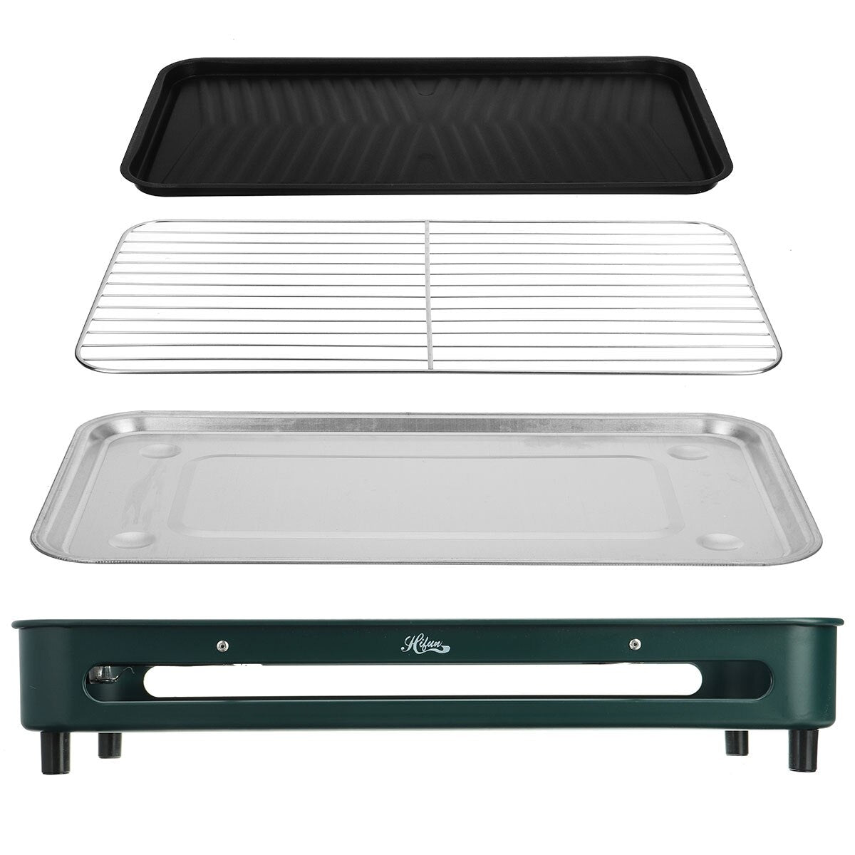 1500W Portable Smokeless Grill & Griddle