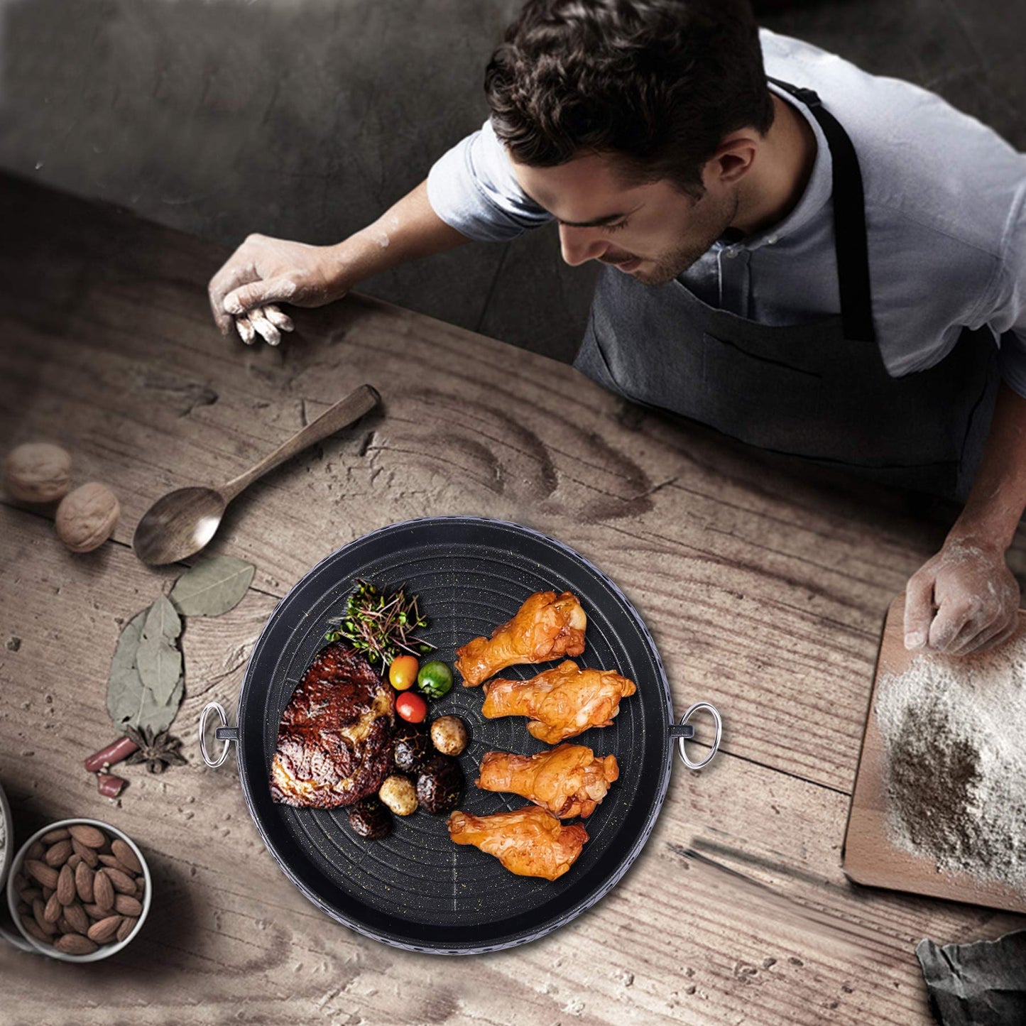 Korean Smokeless BBQ Grill Pan – Stovetop