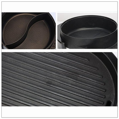 2-in-1 Electric Grill & Hot Pot Steamboat