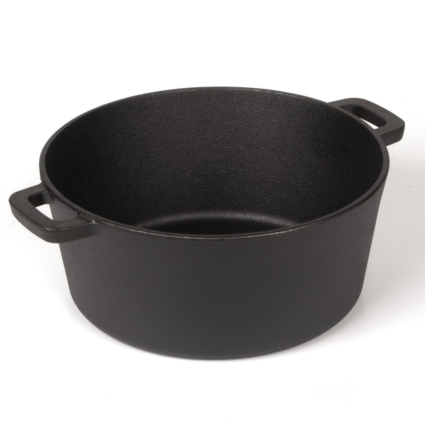 26cm 2-in-1 Cast Iron Dutch Oven & Skillet Set �C Pre-Seasoned Dual-Use Pot with Lid Fry Pan, Durable & Versatile Cookware