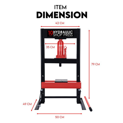 Shop Press - 10 Ton Hydraulic Standard