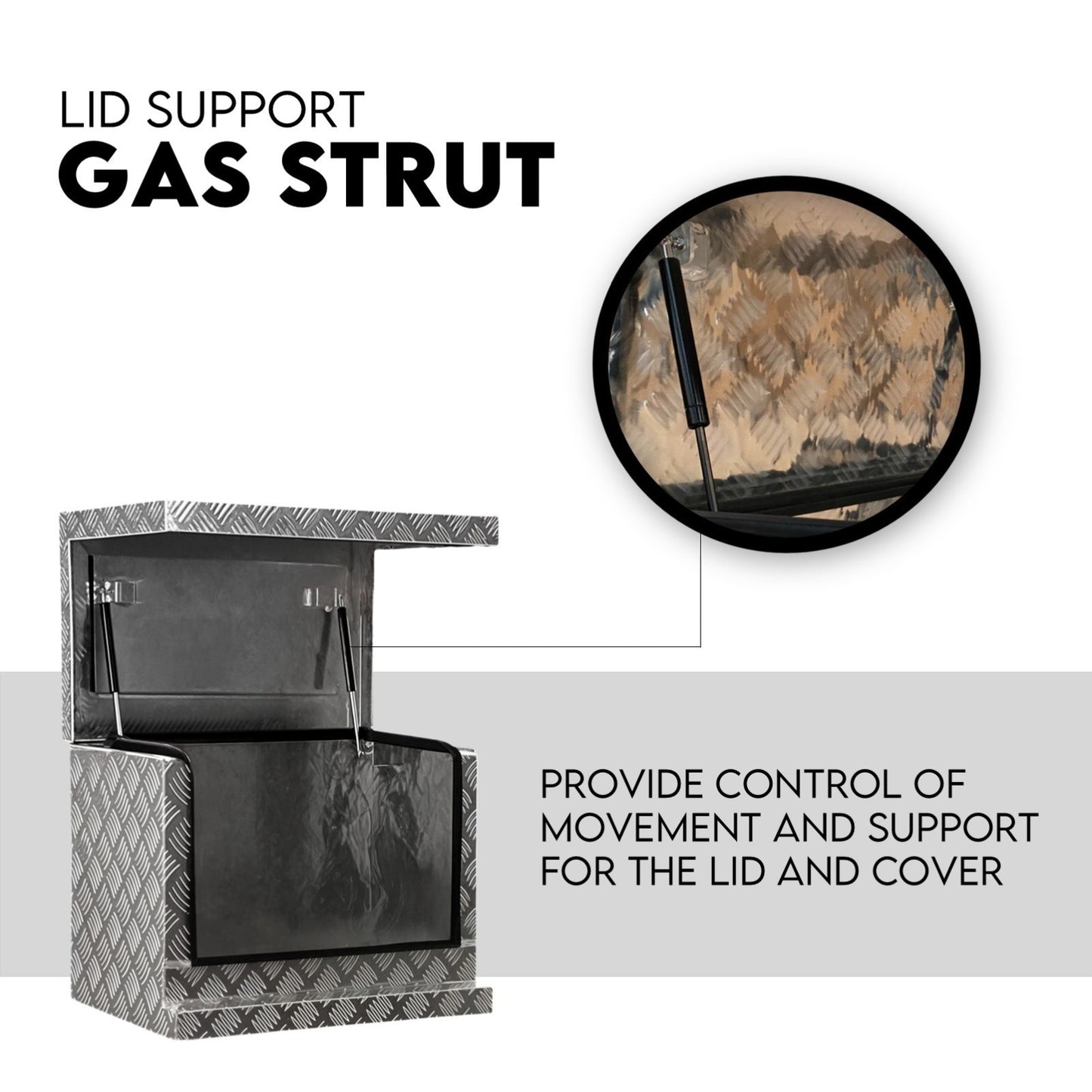 Aluminium Toolbox Ute Tool box Generator Trailer Truck Canopy 615x400x500