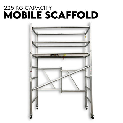 3.0M Aluminium Scaffold Mobile Tower Single Width Platform Height AU