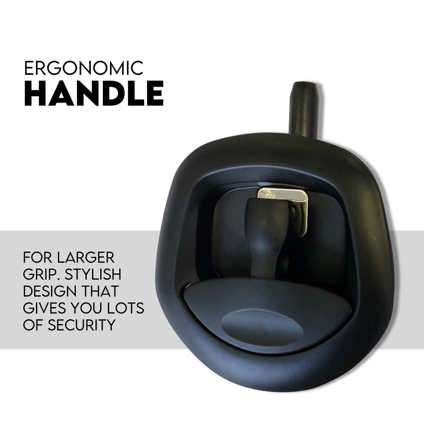 Black Whale Tail T Handle Lock Latch/Compression Lock Trailer Ute