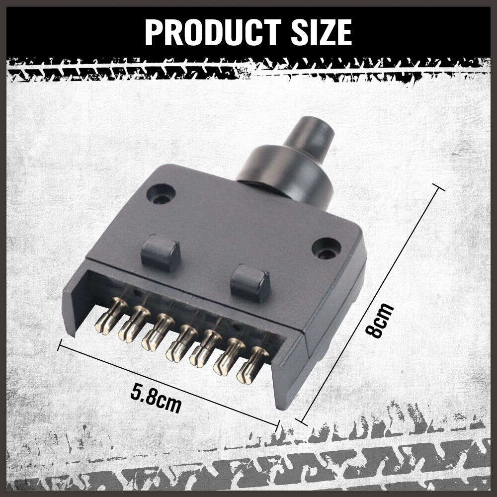 63 LED Trailer Tail Light Pair Plug 7m 5 Core