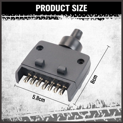 63 LED Trailer Tail Light Pair Plug 7m 5 Core