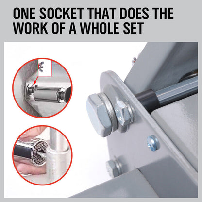 3Pack Universal Socket Wrench Power Drill Adaptor Gator Grip Size