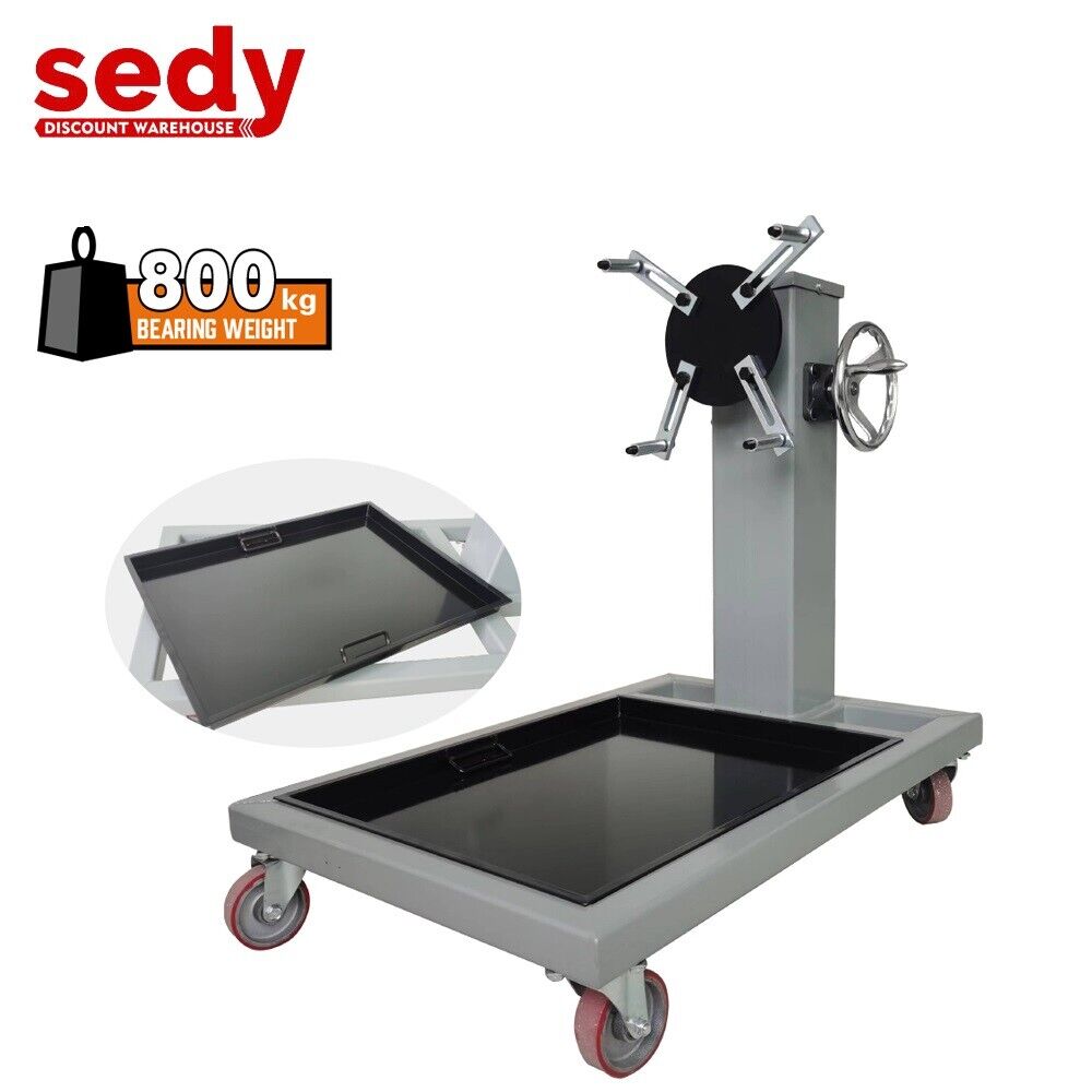 800kg Folding Engine Stand 1763lb Heavy-Duty Workshop Auto Crane Hoist