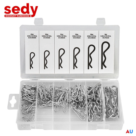 150Packs Cotter Pin Assortment Grab Split Fixings Securing Lock Pins