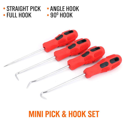 4x Car Pick and Hook O Ring Seal Remover Gasket