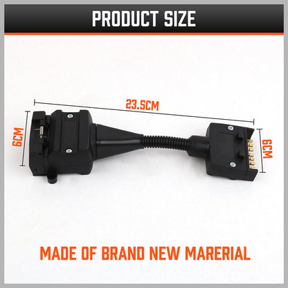 7 Pin Flat Plug to 12 Pin Flat Female Socket