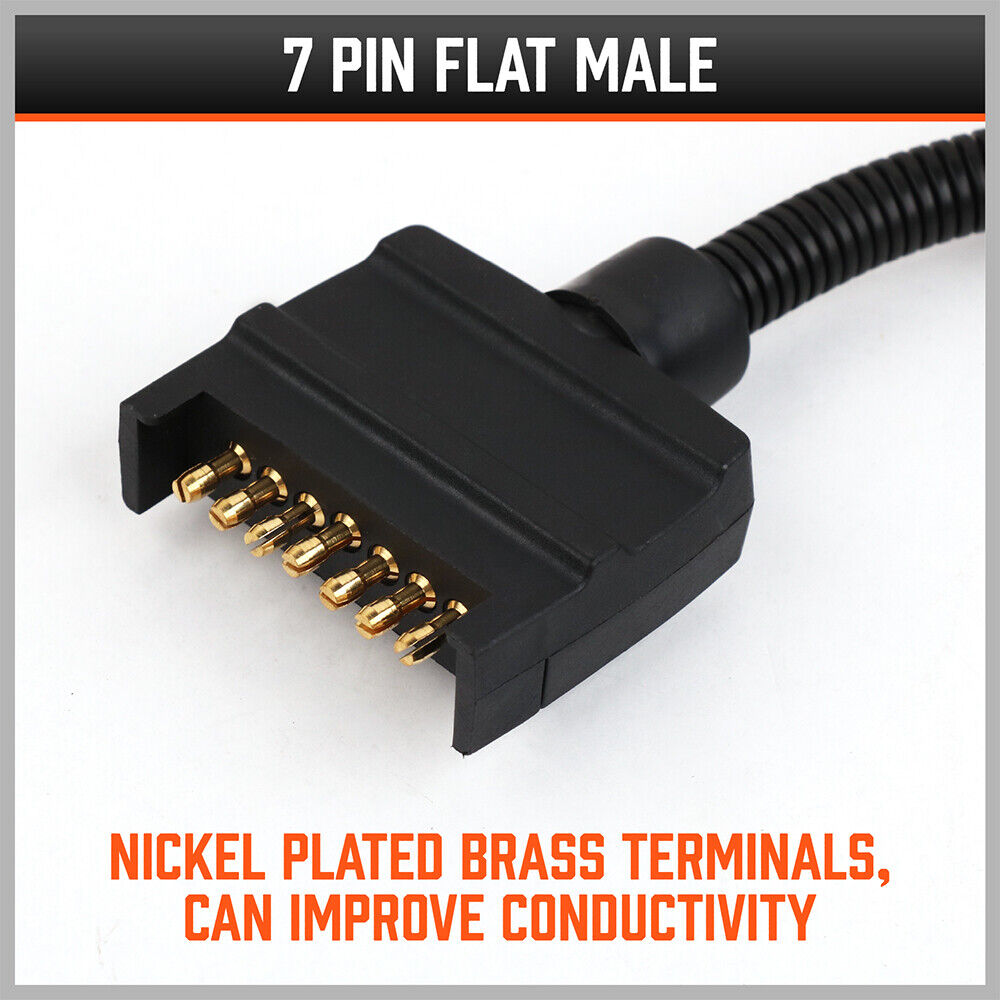 7 Pin Flat Plug to 12 Pin Flat Female Socket