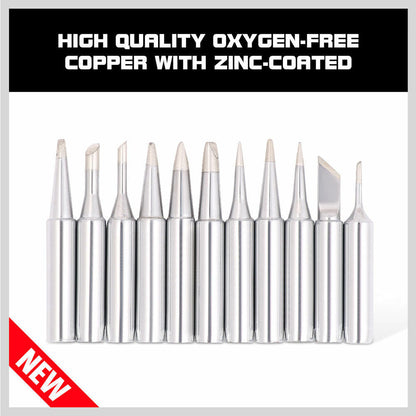 11Pack Soldering Iron Tips Solder Rework Lead Free Hakko Soldering