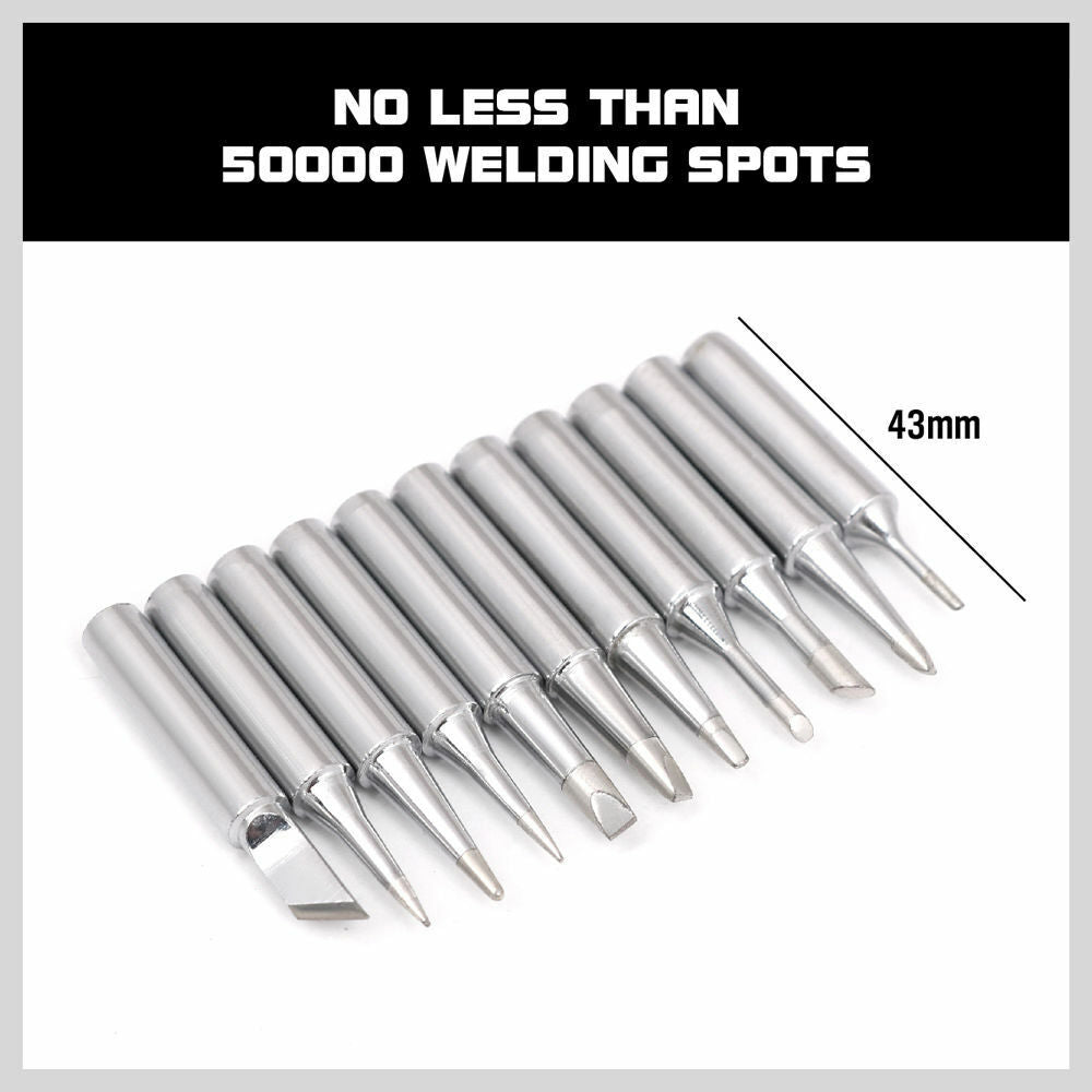 11Pack Soldering Iron Tips Solder Rework Lead Free Hakko Soldering