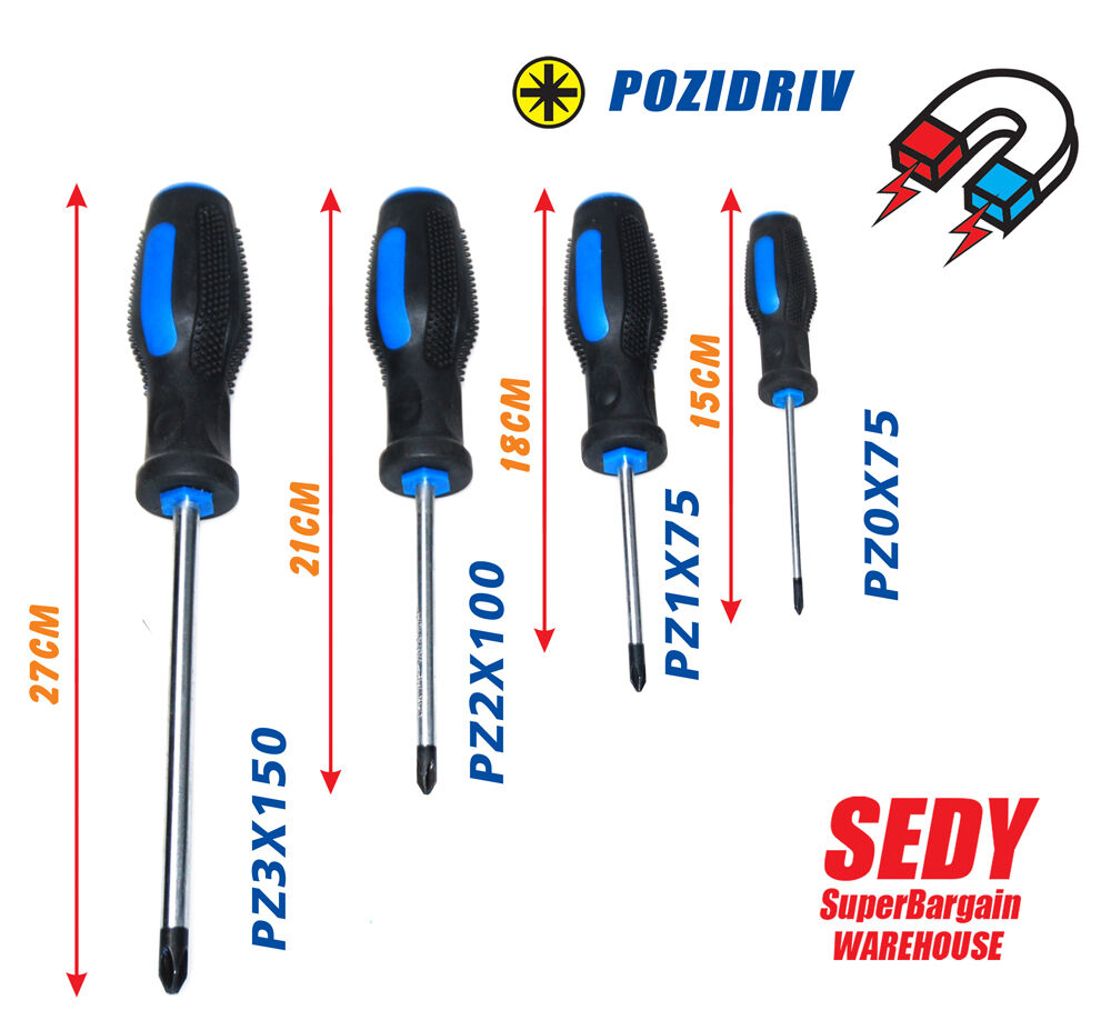 64-Piece Screwdriver with Stand Wall Mount Magnetic Tips Precision Au