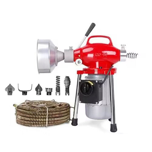 400W Drain Cleaner Electric Eel Rigid Plumbing Sewerage Pipe Machine