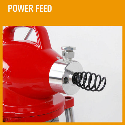 400W Drain Cleaner Electric Eel Rigid Plumbing Sewerage Pipe Machine