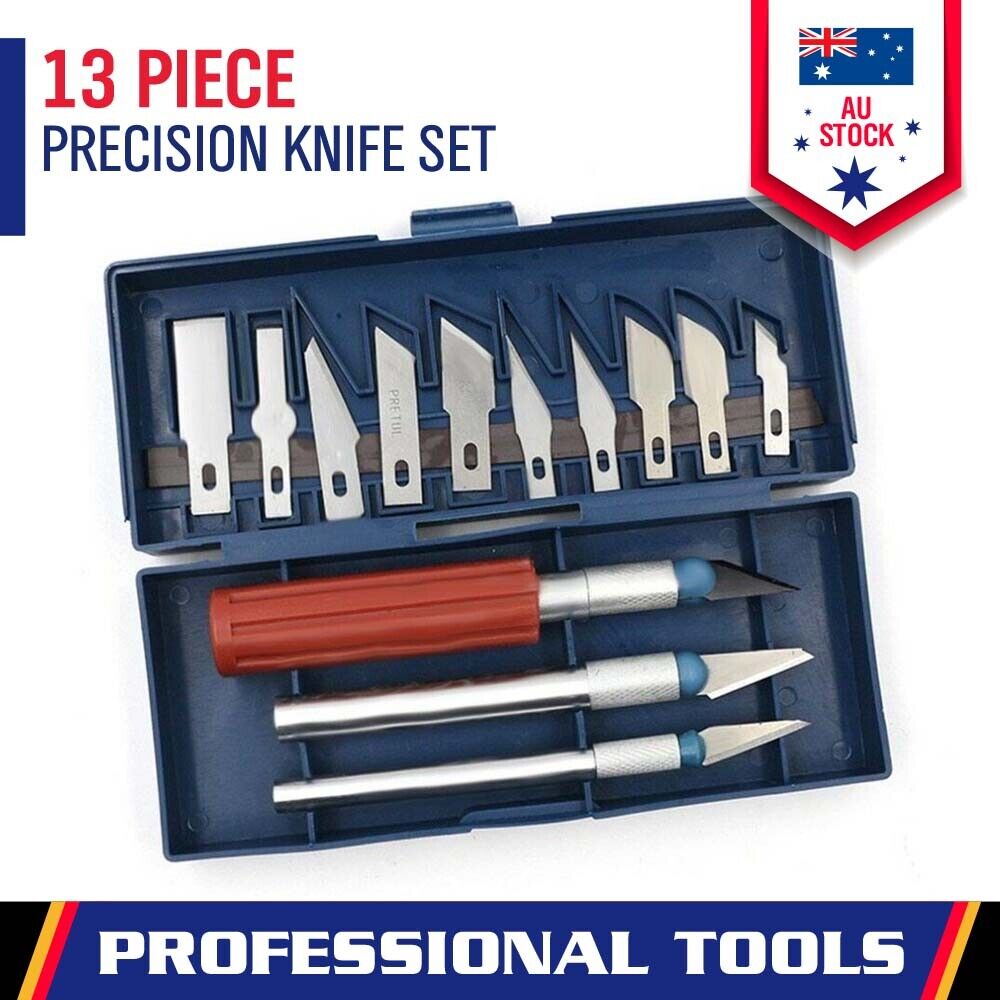 13Pack Durable Precision Knife Exacto Style Multi-function Hobby Knife Crafts