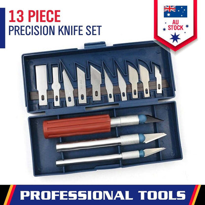 13Pack Durable Precision Knife Exacto Style Multi-function Hobby Knife Crafts