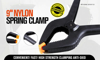4Pack 9'' Strong Spring Clamps Heavy-Duty Nylon Clip Quick Grip