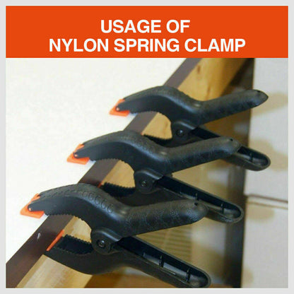 4Pack 9'' Strong Spring Clamps Heavy-Duty Nylon Clip Quick Grip